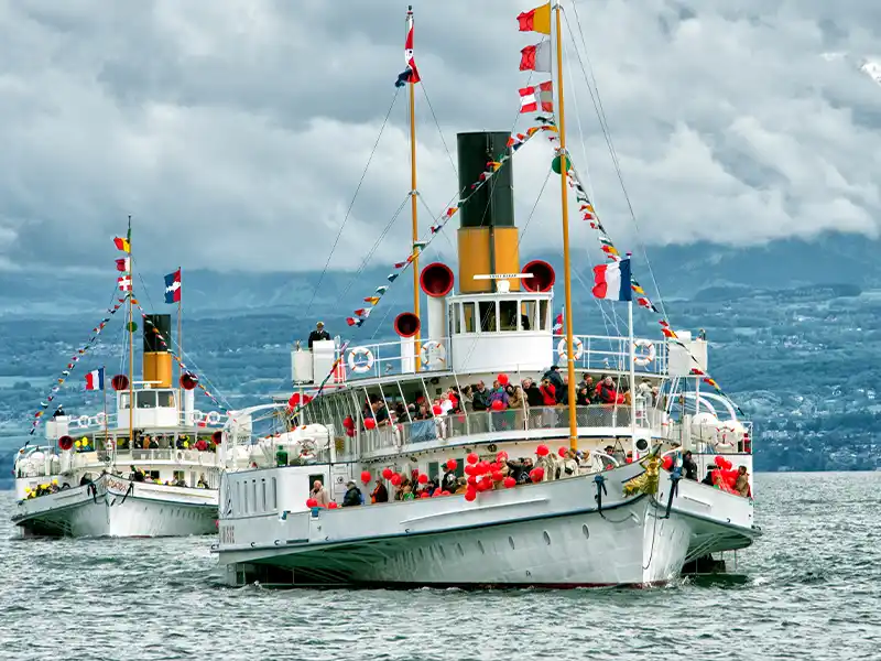 Steamboats on Lake Geneva | travel ways
