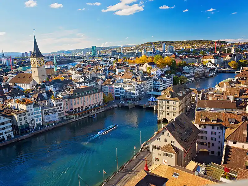 Zurich aerial shot | travel ways
